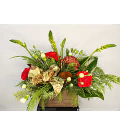 Oppulent Holiday. An arrangement by Osborne Florist.