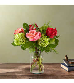 Tinsel Town. An arrangement by L and J Blooms.