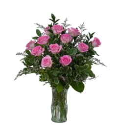 Dozen Pink. An arrangement by Deer Valley Florist and Flower Delivery.