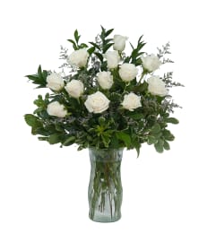 Dozen White. An arrangement by Deer Valley Florist and Flower Delivery.