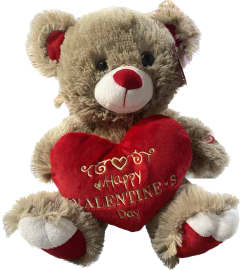Browne Valentine Plush Bear with light. An arrangement by Geni's Florist and Gifts. Browne Valentine Plush Bear with light. An arrangement by Geni's Florist and Gifts.