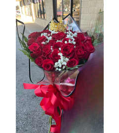 3 dozen boquet. An arrangement by AandB Flowers.
