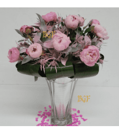 Sweet Pink Peonies. An arrangement by Brickell Exclusive Blooms.