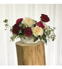 Designer's Choice | Dozen Garden Roses. An arrangement by The Petal and the Stem.