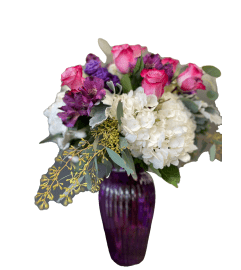 Amethyst Dreams. An arrangement by Blue Iris Florist.