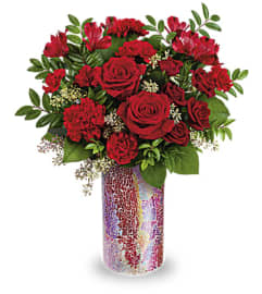 Send A Shimmer Bouquet. An arrangement by Elegant Florist.