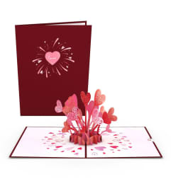 love pop valentines day card. An arrangement by Enchanted Flowers.