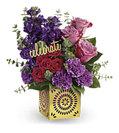 Thrilled For You Bouquet. An arrangement by Elegant Florist.