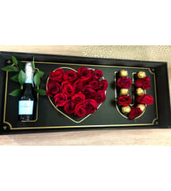 I love you lux. An arrangement by Lake Eola Florist.