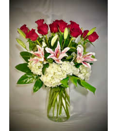 Roses and lilies for you. An arrangement by Floral Lady Design Studio LLC.