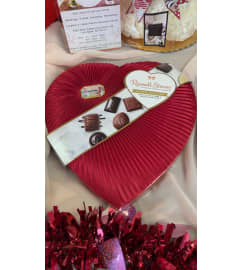 Premium chocolate heart box for you. An arrangement by Floral Lady Design Studio LLC.