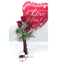 Sweet Surprise Gift Set. An arrangement by The Village Green Florist.