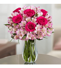 Sweet Valentine of Mine. An arrangement by Santa Fe Florals and Events.