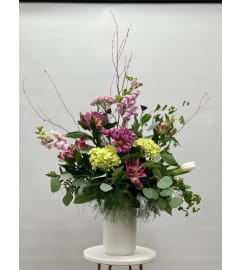 Ceramic Love. An arrangement by Blooming Boutique Florist.