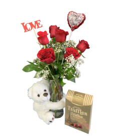 I Love U Beary Much. An arrangement by Mardi Gras Florist.