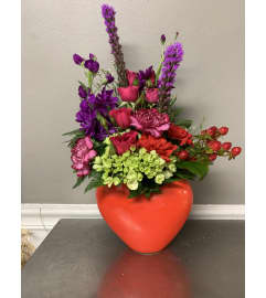 From your heart. An arrangement by Yesterday's Florist and Gifts.
