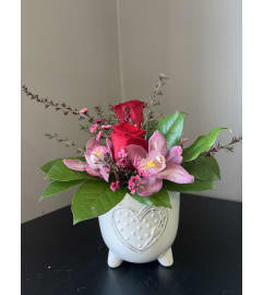 Yummy Pink Orchids. An arrangement by Blossoms On The Trail.