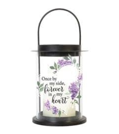 Cylinder Lantern Forever in my Heart Loss of Dog. An arrangement by The Flower Hut.
