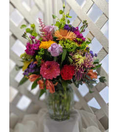 Just Some Flower Power. An arrangement by Gardenfairy Florist.