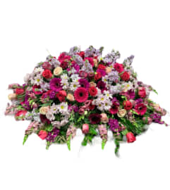 Pink and purple fields. An arrangement by DMP Flowers and Gifts.
