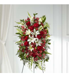 FTD Everlasting Memory Standing Spray. An arrangement by Fendley Florists.