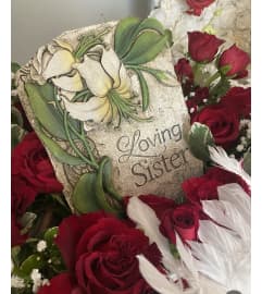 My Loving Sister. An arrangement by Seasons Change Designs.