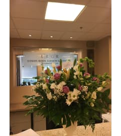 Our Sentiments. An arrangement by Seasons Change Designs.