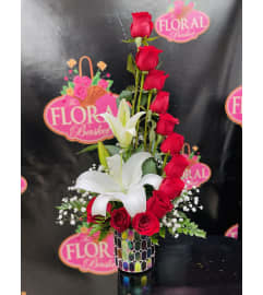Stairway To Loveee. An arrangement by The Floral Basket.