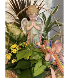 Our Angel of Light. An arrangement by Seasons Change Designs.