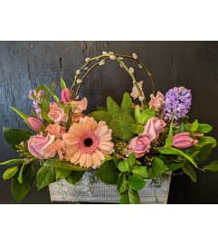 Spring Bunny Box- Medium. An arrangement by Fleur du Jour.