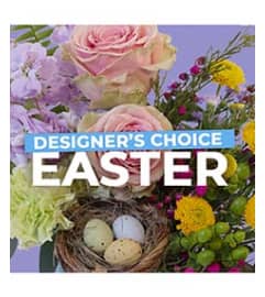 Easter Florist Choice. An arrangement by Harriet's Flower and Gift Shop.