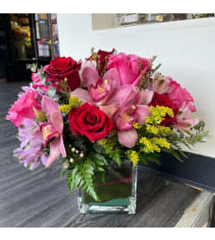 Hello Gorgeous Arrangement. An arrangement by Violeta's Flower Shop.