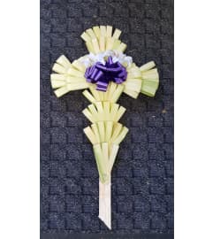 Palm Cross X-Large **PICK UP ONLY**. An arrangement by Howard Beach Florist.