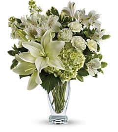 PUREST LOVE BOQUET. An arrangement by J.D. Ballantine's Flowers and Gifts.