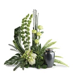 TRANQUIL PEACE TRIBUTE. An arrangement by J.D. Ballantine's Flowers and Gifts.