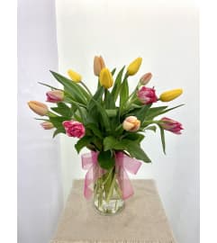 Springtime Sunshine. An arrangement by Commerce Flowers.