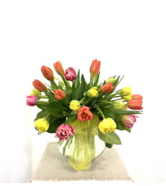Festival of Tulips. An arrangement by Commerce Flowers.