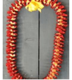 Lei Ribbon LR1. An arrangement by Royal Louis Florist.