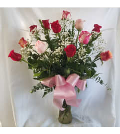 MOTHER'S DAY - ECUADORIAN MIXED COLOR ROSES. An arrangement by M's Flowers.