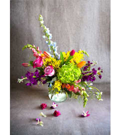 RUSTIC Spring BOHO. An arrangement by Rustic Floral and Gifts.