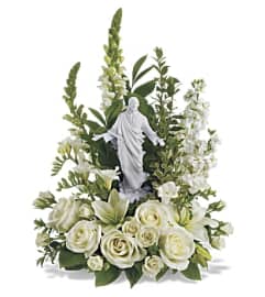 Telflora's Garden of Serenity Bouquet. An arrangement by Love Story Florist.