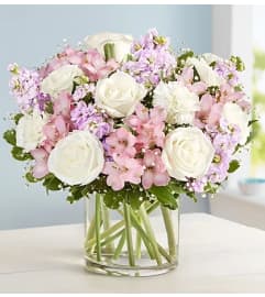 Sweet Pink and White. An arrangement by Brickell Exclusive Blooms.