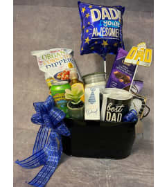Fathers' Day Gift Basket. An arrangement by Sweet Blossoms.