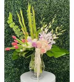ETHEREAL ELEGANCE. An arrangement by Dream Decorations Florist.