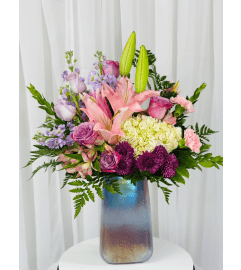 BLOOMS IN VASE WONDERLAND. An arrangement by Dream Decorations Florist.