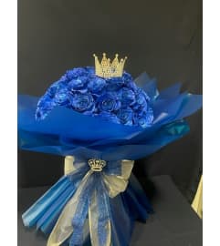 AZURE DREAM BOUQUET. An arrangement by Dream Decorations Florist.