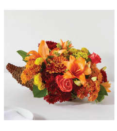 Bouquet of Blessings Cornucopia. An arrangement by Floral Insight.