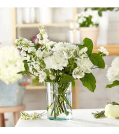 Serenity Touch Bouquet. An arrangement by Geni's Florist and Gifts.