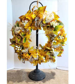 Charmaine - Artificial Wreath. An arrangement by Zaisers Florist and Greenhouse.