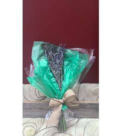 Dried Lavender Bunch. An arrangement by KW Flowers.